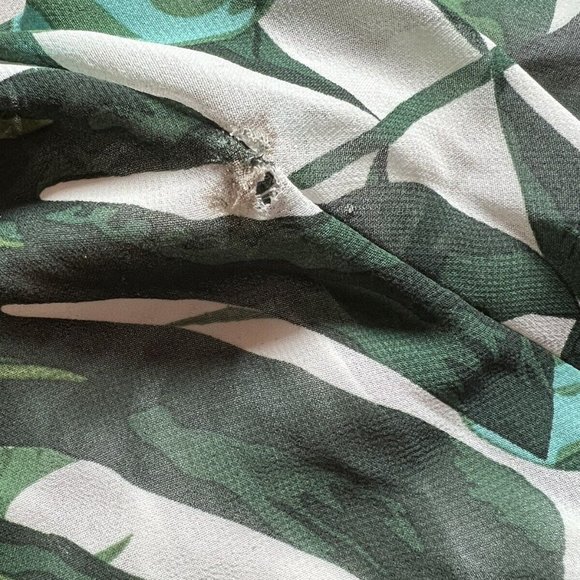 New Meghan LA Enchanted Empire Maxi Dress Green Floral SZ XL. - Picture 7 of 7